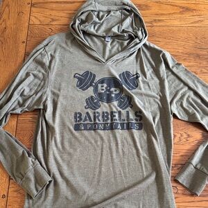 Barbells & Ponytails Olive Green Women's Hoodie